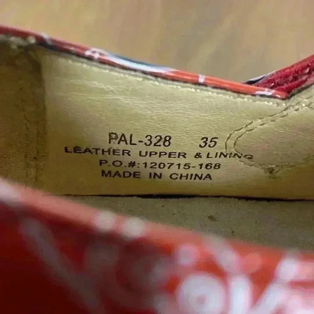 Alegria Paloma Coral Owl Print Patent Leather Women's Size Eur 35 US 5 - Picture 8 of 10
